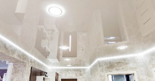 Натяжной ПВХ потолок Куйбышев, цена от 2117 руб.
